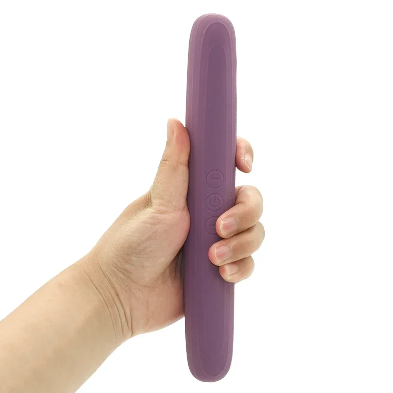 22cm double-ended flexible dildo lesbian anal G-spot stimulation sex toy for male and female couples