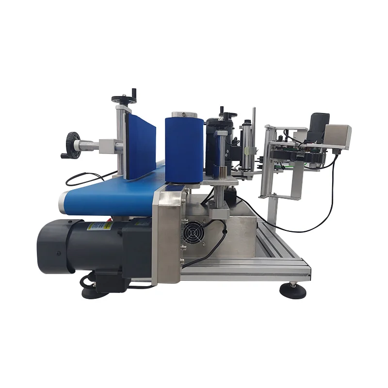 Full-Automatic round Plastic Bottle Labeling Machine with Touch Screen Control Sticker Applicator Device with Optional Code Prin view 2