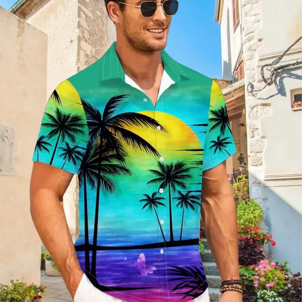 2026 Blouse For Man Shirts Men's Shirt Shirts For Man Menswear Clothing Beachwear Temperament Personality Holiday Vacation Beach