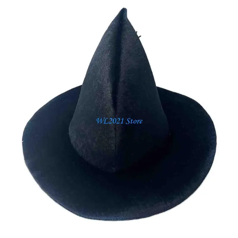 

G5GC Women Costume Witch Cap Spider-Wizard Hat Halloween Party Headwear Cloche-Hat Holiday Headdress Adults Cosplay Party Hat