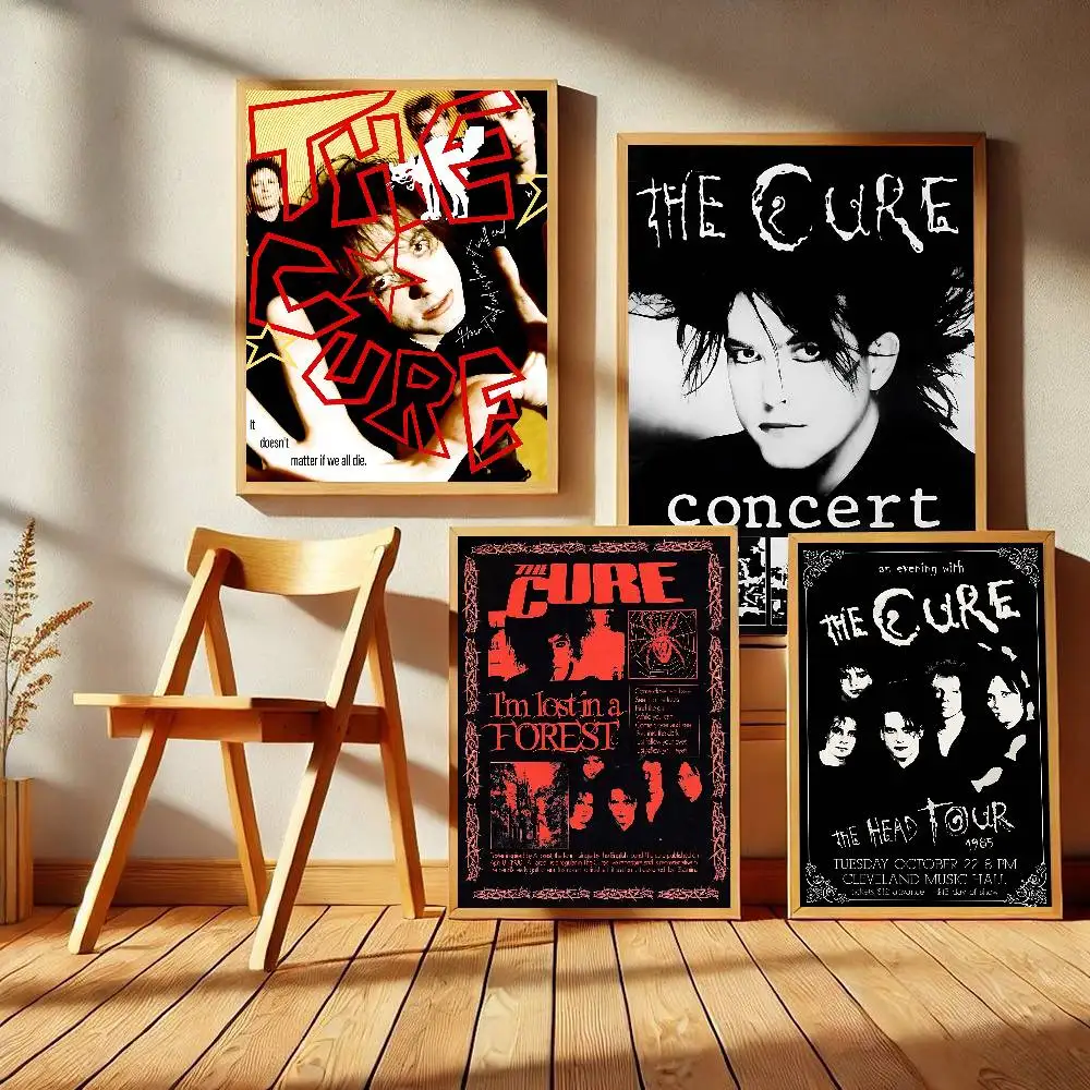 The C-Cure Band DIY Sticky Poster Waterproof Paper Sticker Coffee House Bar Stickers Wall Painting