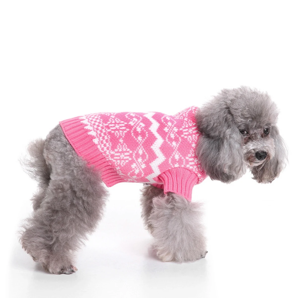 

Pet Dog Sweater Knitted Puppy Outfit Warm Turtleneck Clothes Winter Fashion High Collar Sweater Dog Clothes Christmas Gift Pet