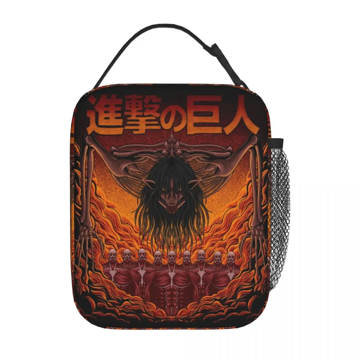 Shingeki Insulated Lunch Bag Leakproof Attack On Titan Meal Container Thermal Bag Tote Lunch Box School Travel Food Storage Bags