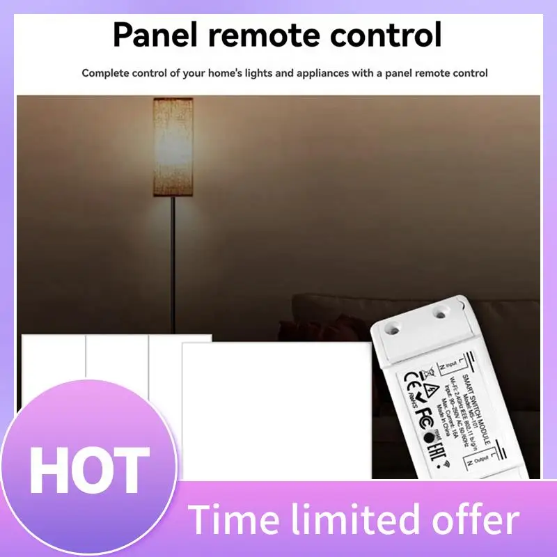 

B68A 16A Bluetooth умный переключатель с 1-групповой панелью дистанционного управления промышленный переключатель Tuya релейный выключатель для умного дома