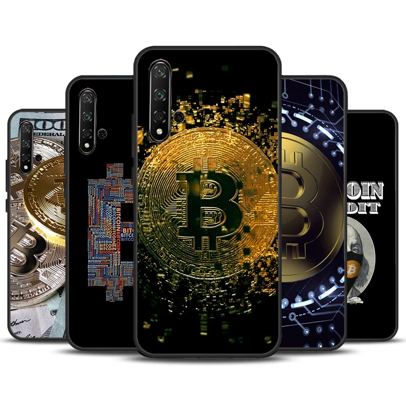 Bitcoin BTC Case For Huawei Nova 3i 8i 11i 11 Pro 9 10 SE 5T Y60 Y61 Y70 Y90 Y91 P20 P30 P40 Lite Cover