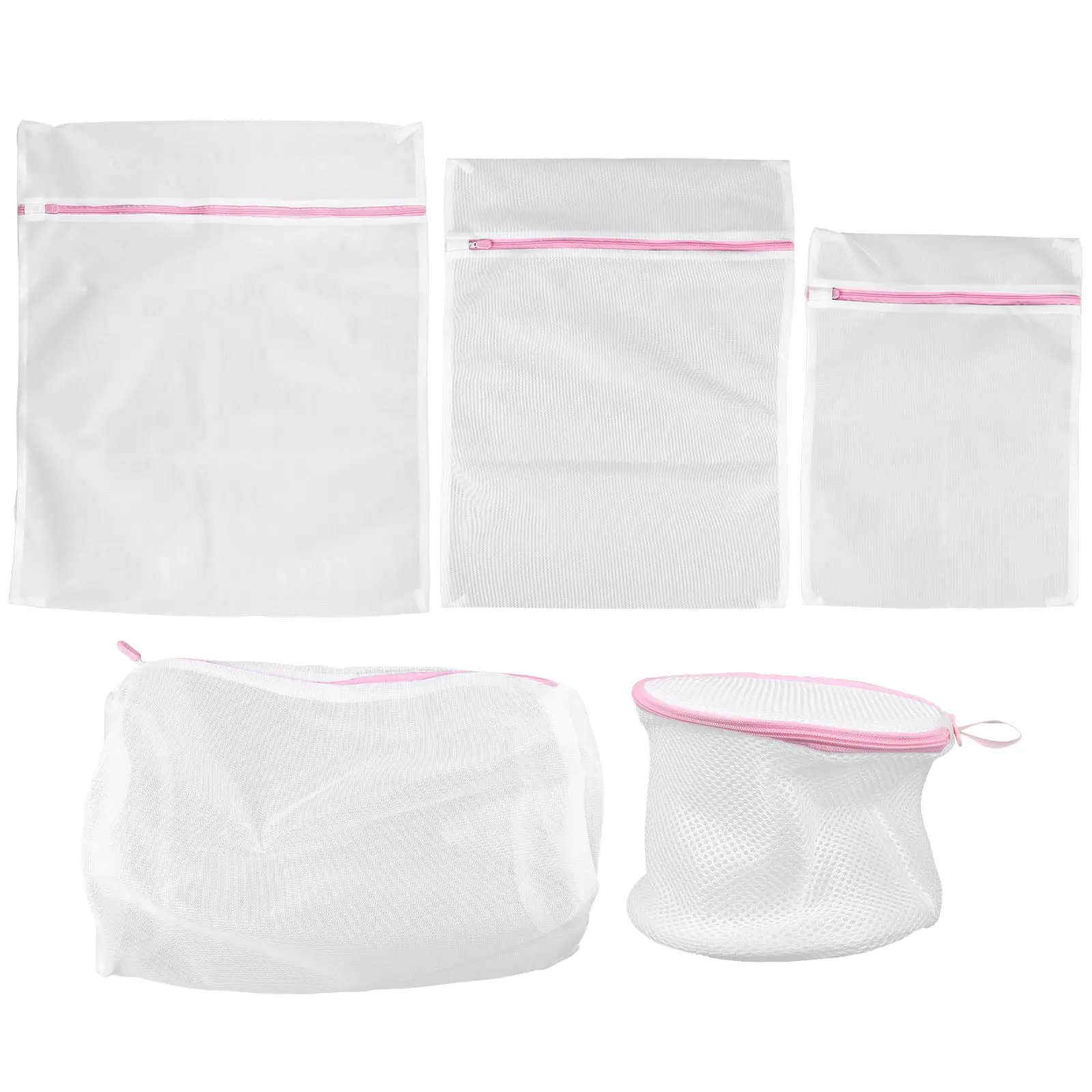 

5Pcs Laundry Bag Set Mesh Underwear Net Bra Pouch Washer Machine Travel Clothes Storage Solution Household ganizer