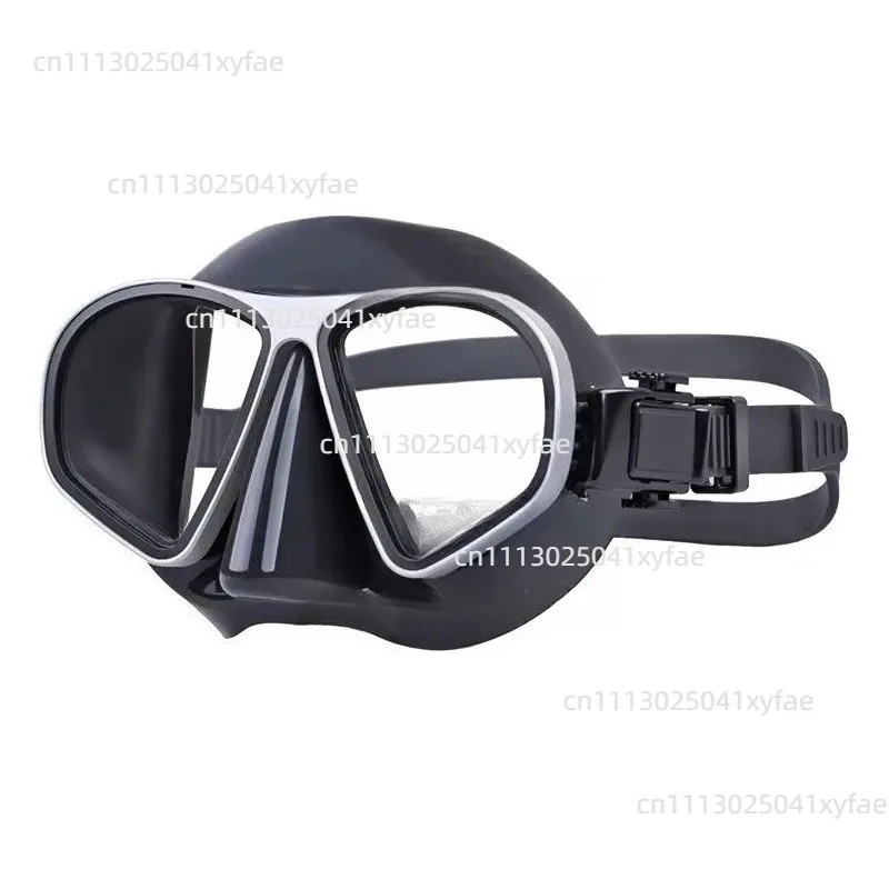 Professional Silicone Free Diving Mask, Low Volume Aluminum Alloy Frame, Waterproof Diving Swimming Snorkeling