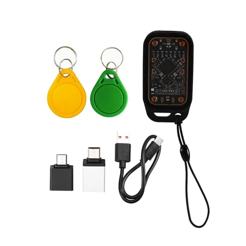 【CYBER MONDAY】Chameleon V3.0 RFID Smart Chip Reader Copyer With 1UID Keychain+1CUID Keychain IC ID Card Decode Reset Copyer