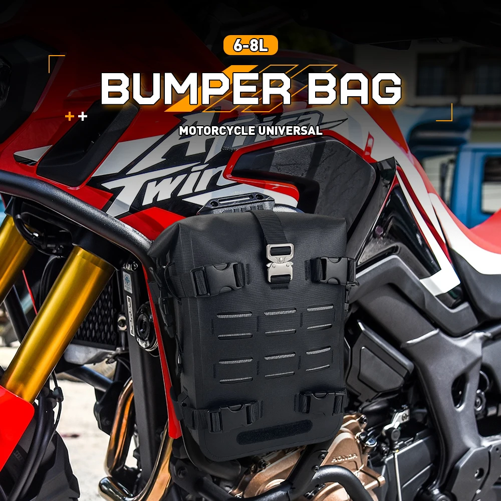 Motorcycle Bumper Bag Waterproof Crash Bars Bag Cycling Backpack Motor Tank Pannier Luggage Bags Universal For BMW For HONDA