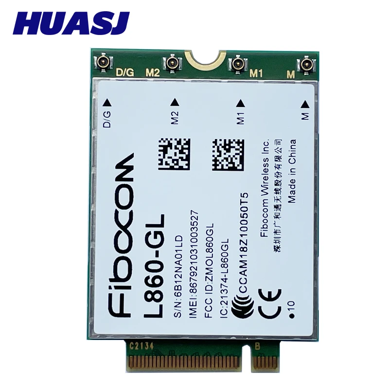 HUASJ L860-GL FDD-LTE TDD-LTE Cat16 4G Module XMM 7560 LTE 4G Card USB 3.0 Adapter For laptop