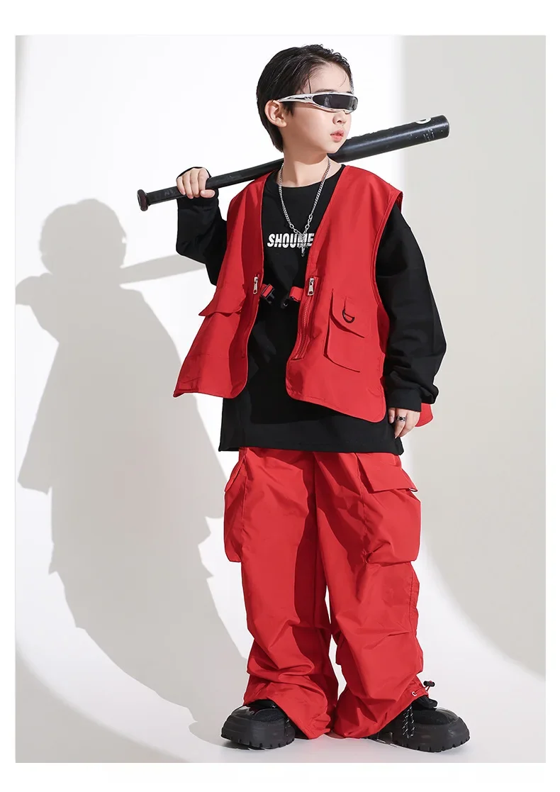 Girls' Jazz Dance Costume Handsome Japanese Street Dance Performance Costume Set Children's Hiphop Show Stage Trend