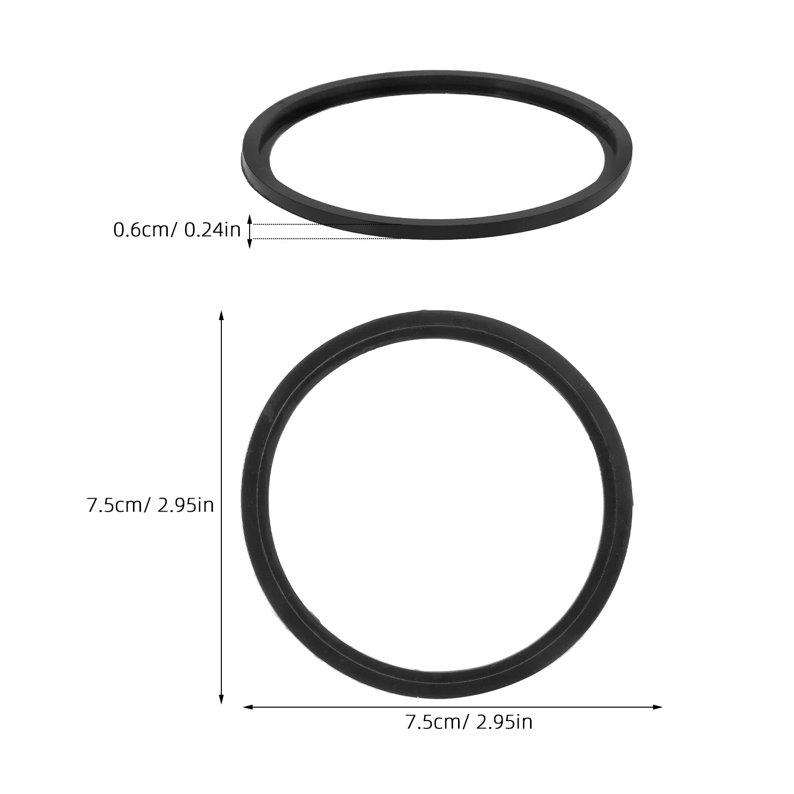 

150CC PPSU Replaceable Milk Bucket Milk Bucket Lid Gasket Lid Gasket Sealing Ring for Milking Machine Durable Replaceable