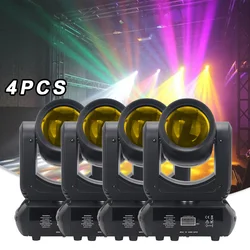 Projecteur de Faisceau LED à Tête Mobile, Contrôle de Musique DMX, 18 Prismes Rotatifs, Éclairage de Scène Dj Chang, pour Spectacle, Mariage, ix, 4 Pièces, 150W