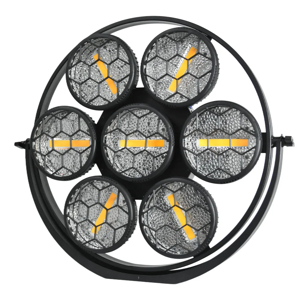 New Round Retro Stage Light 7eyes Cob  Background Wash Effect Disco Lighting DJ Equipment for Concert Club Bar