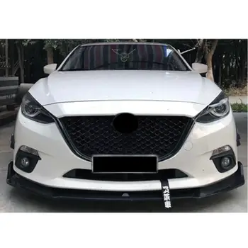 適用於馬自達3 Axela 2017 2018 蜂窩狀汽車前格柵賽車格柵上保險桿進氣口引擎蓋散熱器車身套件 8 最佳銷售 馬自達3前格柵 - №1