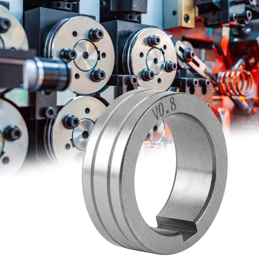 30mm/1.18in Steel Wire Feeder Roller 0.8/1.0/1.2 Welding Wire Feeding  Wheel for Binzel Welding Wire Feeding Wheel