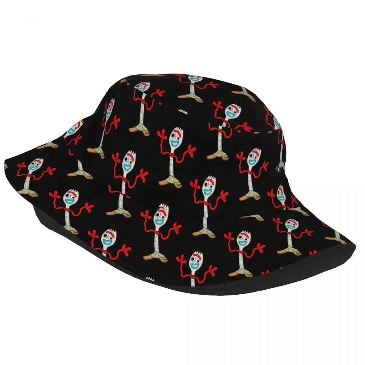 Spring Headwear Forky Comic Movie Toy Story Accessories Bucket Hats Stylish Woman Sun Hat Bob Lightweight Fisherman Hat Outdoor