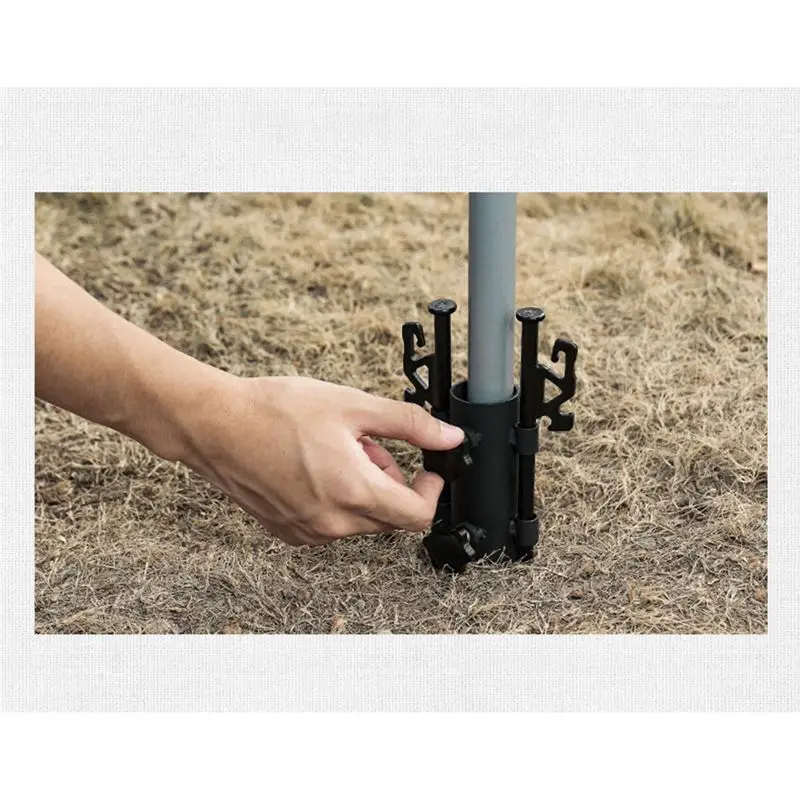 A11I 2PCS Holder With Nut Canopy Rod Holder Tent Camping Accessories Adjustable Fixing Tube