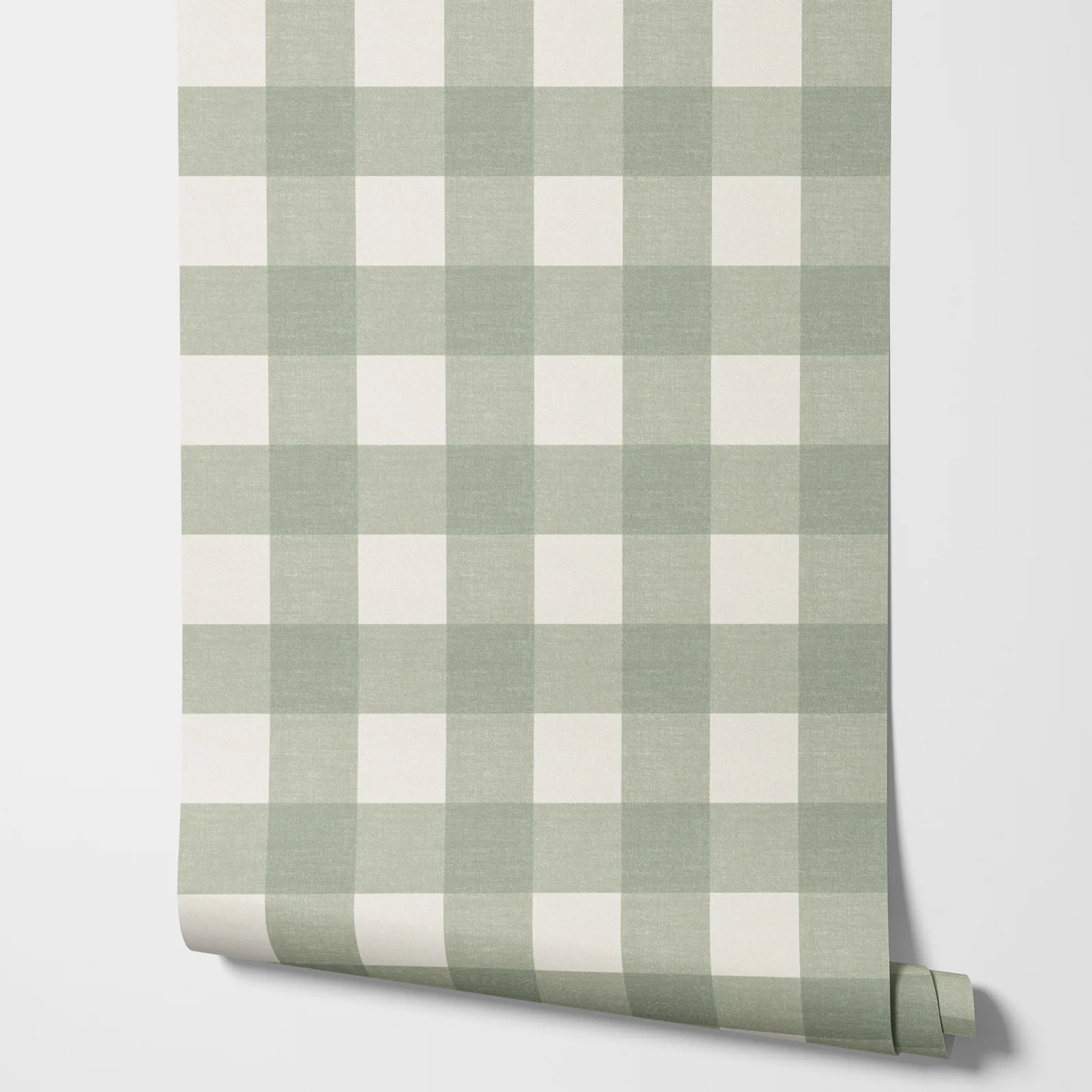 Papier peint à carreaux vichy, melon al vert, grand papier peint parfait pour la décoration de la chambre à coucher, rouleau d'autocollants muraux auto-adhésifs