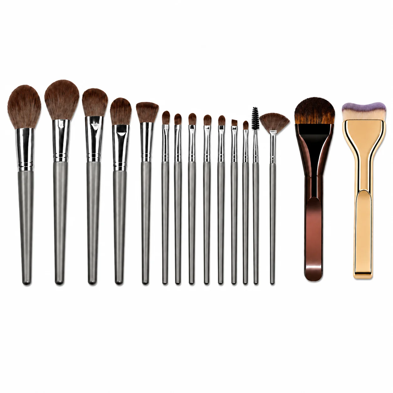 16PCS Makeup Brushes Set Soft Fluffy Professional Cosmetic Brushes for Foundation Powder Eyeshadow Blending, Complete Beauty