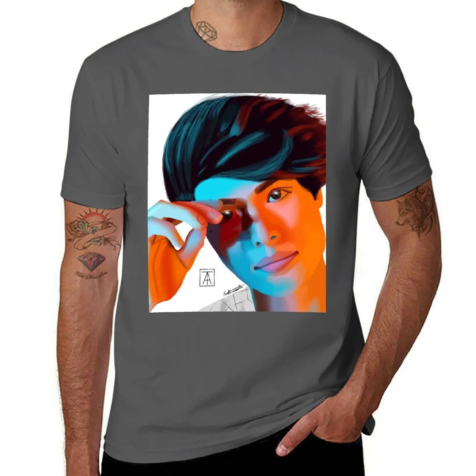 Alex Stokes T-Shirt man t shirts cotton t shirt man plain T-Shirt