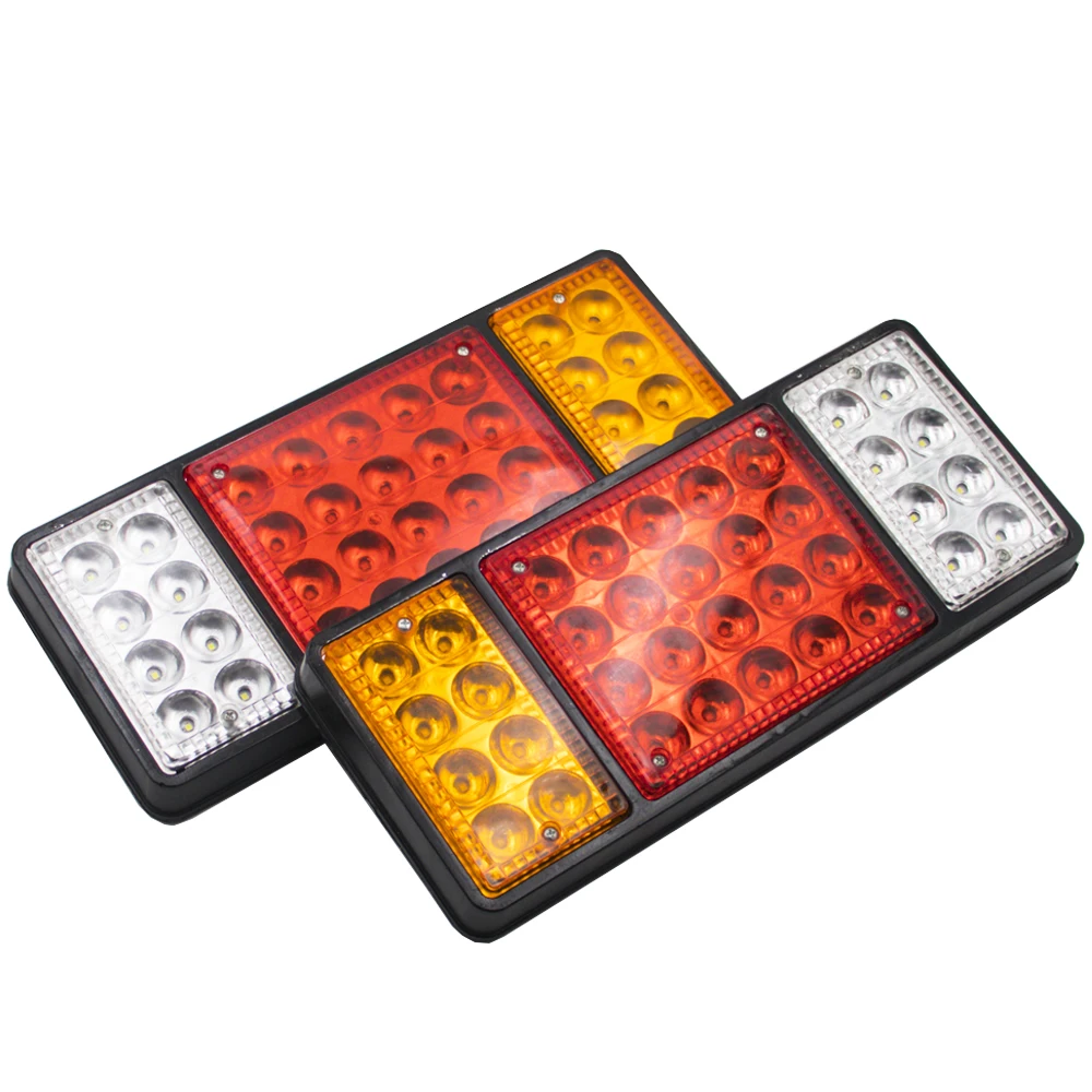 2PCS Trailer Tail Light 36 LED Brake Turn Signals Light Waterproof Tail Lights for 12-24V Truck Trailer RV UTV Camper Van Boat