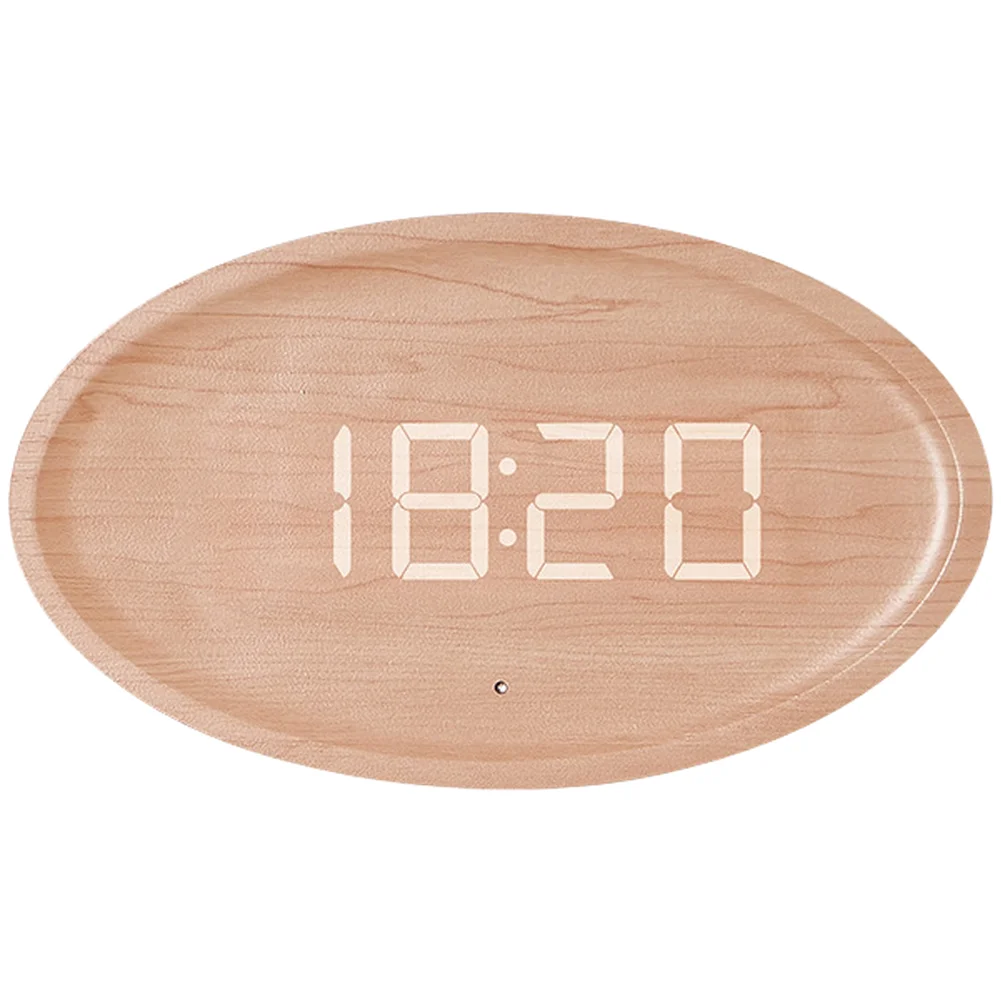 

Living Room Nordic LED Clock As Shown Nordic LED Wall Clock Home Decor Easy Time Setting Buttons Wall-mounting Holes