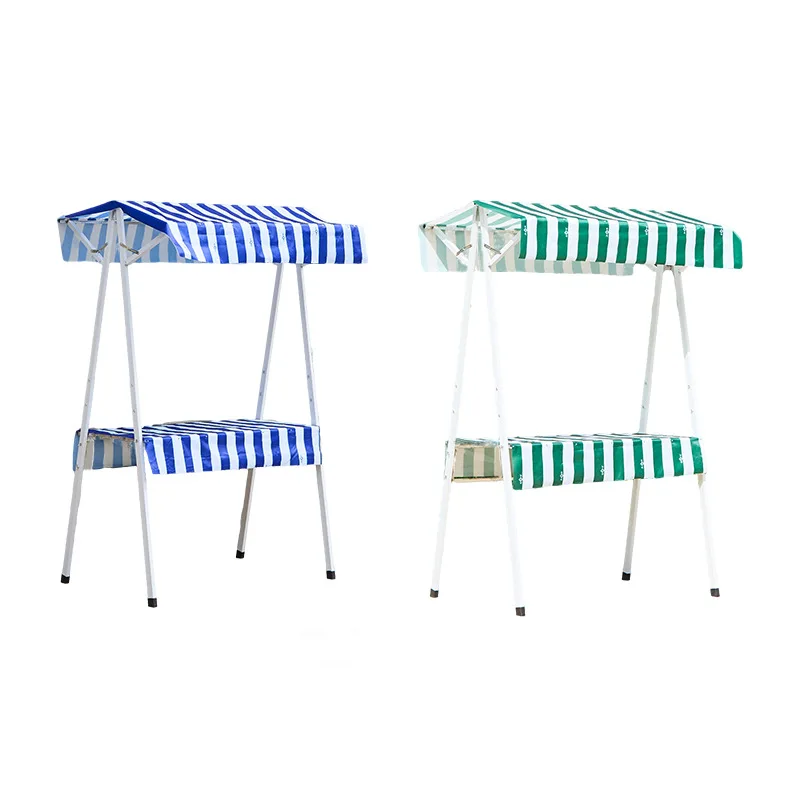 Market stall display stand Night market stall shelf Outdoor shed stall promotion booth Mobile folding carpet cart
