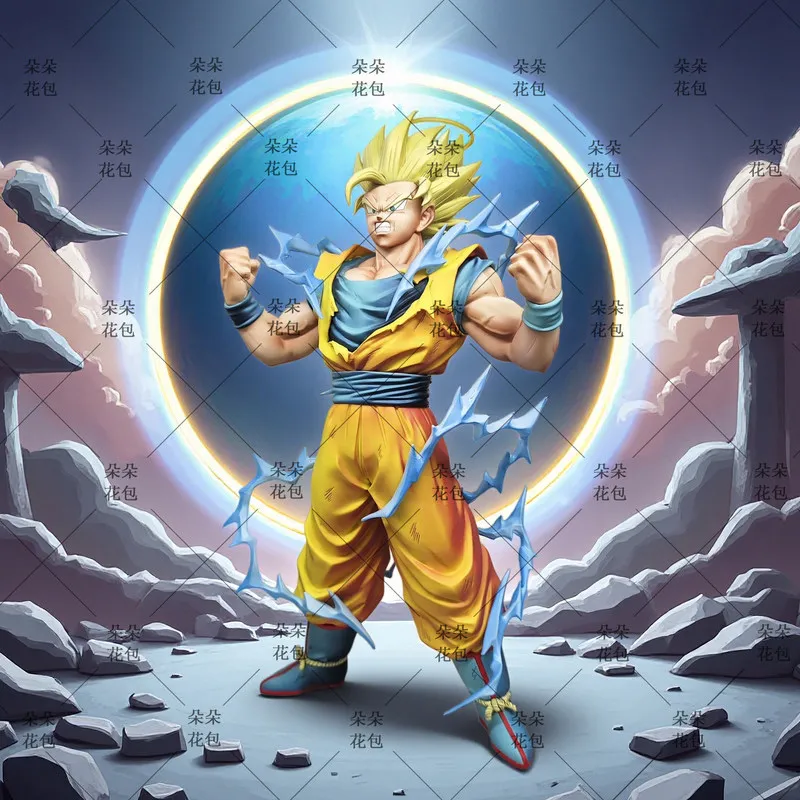 dragon-ball-super-saiyan-2-goku-power-up-action-figure-pvc-statue-desktop-decoration-anime-collectible-model-gift-for-anime-fans