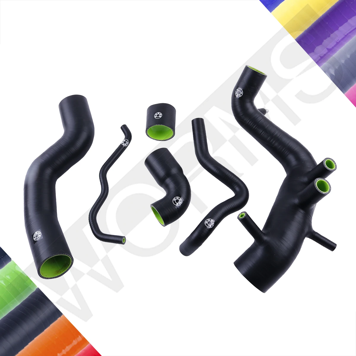 

For VW Golf GTI MK4 Bora Audi A3 TT MK1 1.8T 1997-2006 Silicone Intercooler Intake Hose Pipe Tube Kit