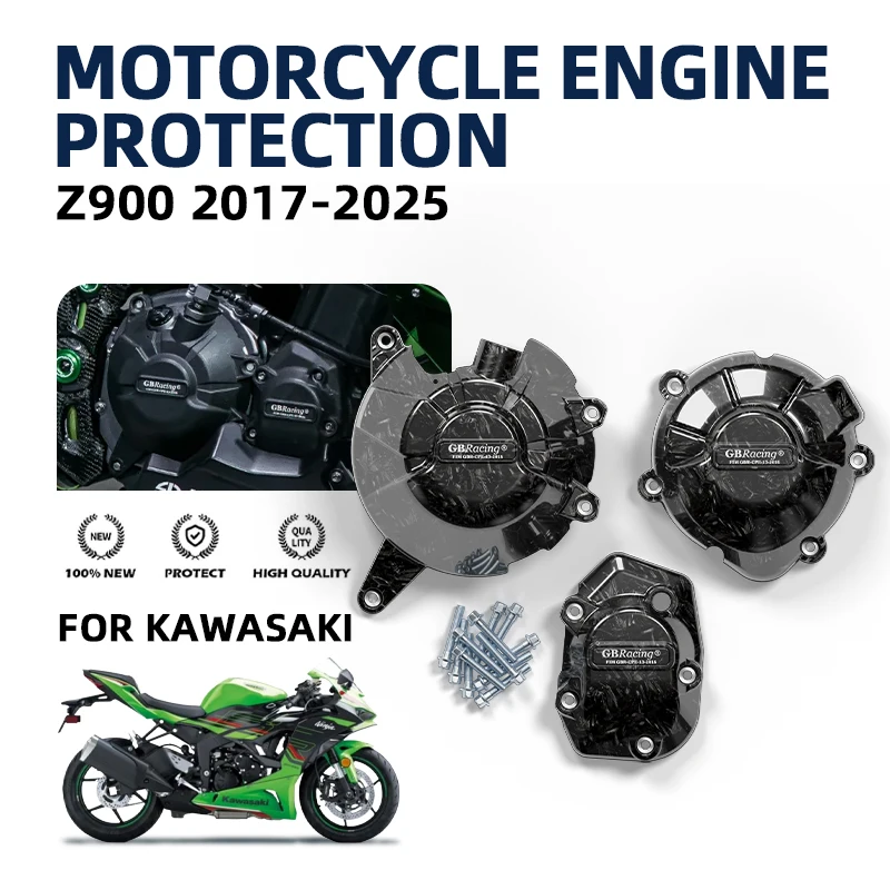 

Профессиональные защитные ограждения GBRacing Racing-Spec для KAWASAKI-Z900 2017-2025, импульсная крышка сцепления генератора, повышающая производительность мотоцикла