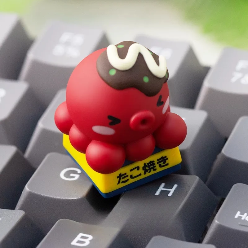 New Anime Figure ‌Octopodidae Personalized Creativity Single 3D Stereo Advanced Resin Keycaps Mechanical Keyboard Gift 3