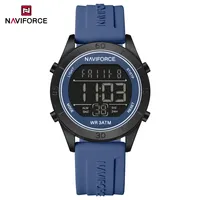 New NAVIFORCE Women's WristWatch LCD Digital Anti Circular Silicone Strap Fashion Sports  Electronic Clock Ladies Simple Watches