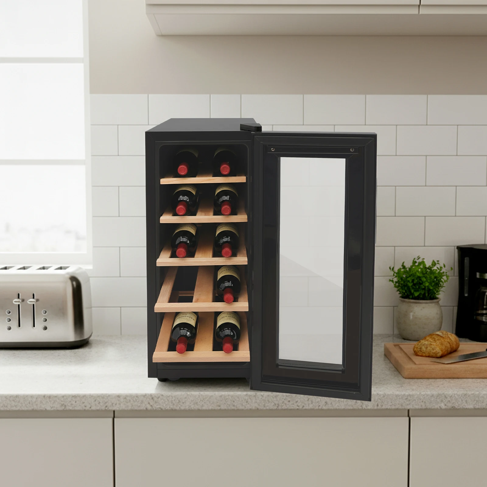 12 Bottle Wine Fridge, Freesta - Home Bar And Fridge ulasan dan harga