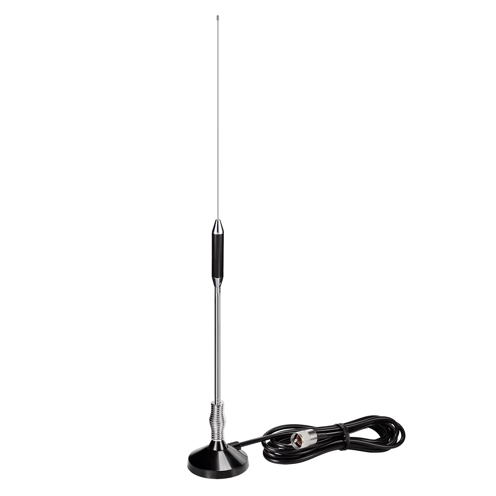 Superbat CB Radio 27MHz PL259 & BNC CB Truck Antenna Kit Magnetic Base Compatible with Galaxy Uniden Bearcat Cobra Radioddity