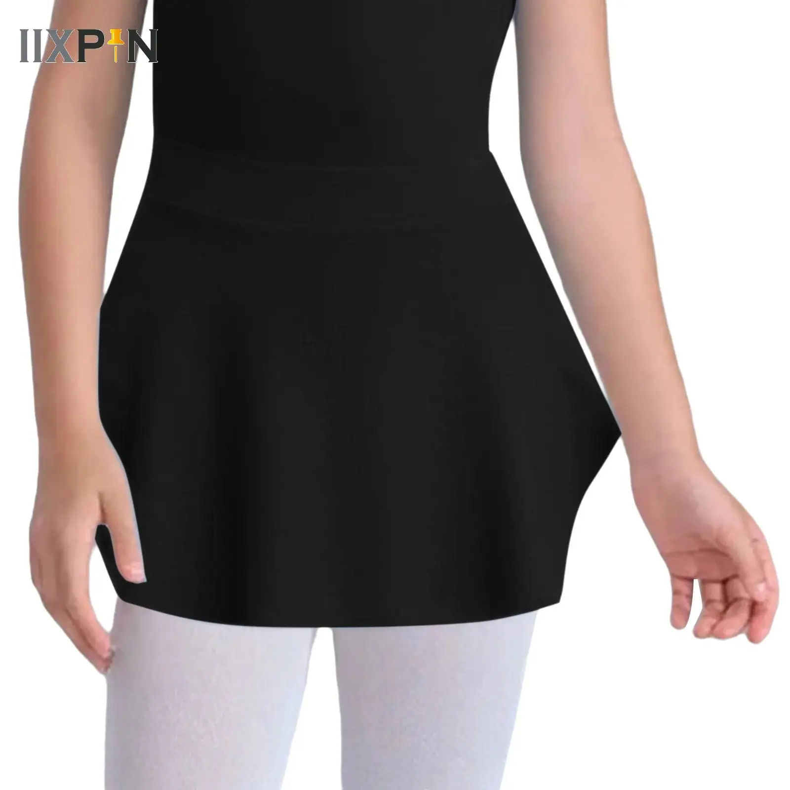 الفتيات الاطفال الباليه التنانير الرقص التنانير القصيرة الجانبين الشق تنورة راقصة الباليه المراهقين الباليه فستان رقص لينة شبكة مرنة تنورة رقص #1