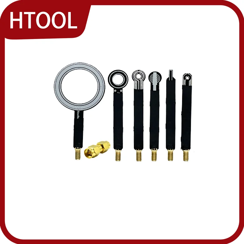 HT08 Magnetic Field Probe 6Pcs Near Field Magnetic Field Probes Set SMA Conduction Radiation Circuit Board Radiation Antenna EMI