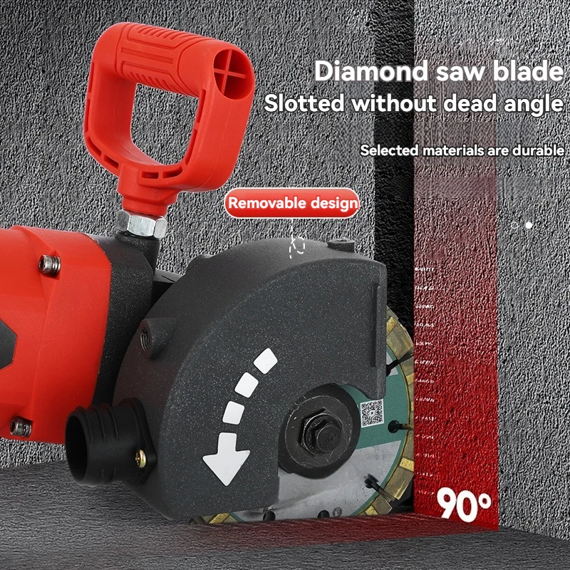 Automatic Wall Slotting Machine Concrete Stone Road Cutting Machine Brick Wall Slot Cutter Circular Saw Cutting Power Tool