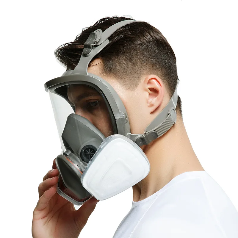 Gas Mask Full Face Mask Spray Paint Chemical Pesticide Full Face Mask Hydrogen Sulfide Gas Mask