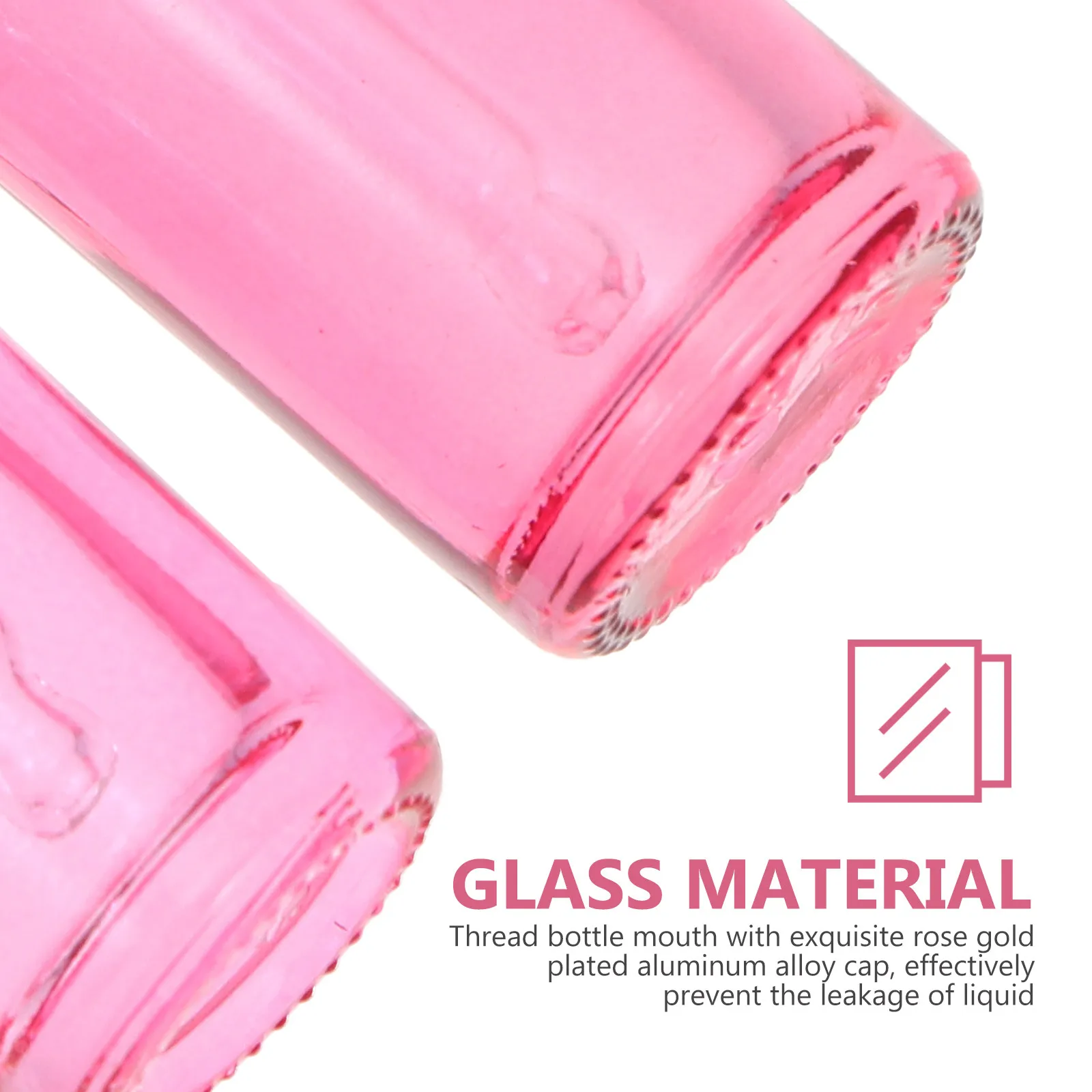 

Набор из 1 флакона для эфирных масел: толстостенный стеклянный флакон-капельница цвета розового золота, герметичный, для путешествий, для ароматерапии, для розлива, держатель для эфирных масел