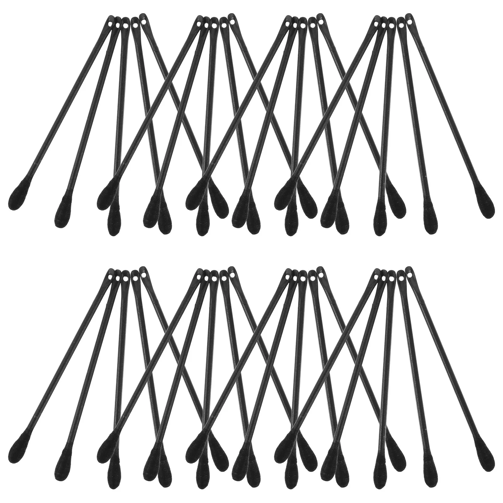 100Pcs Double Headed Blackhead Extractor Cotton Swabs Disposable Facial Pore Cleansing Sticks
