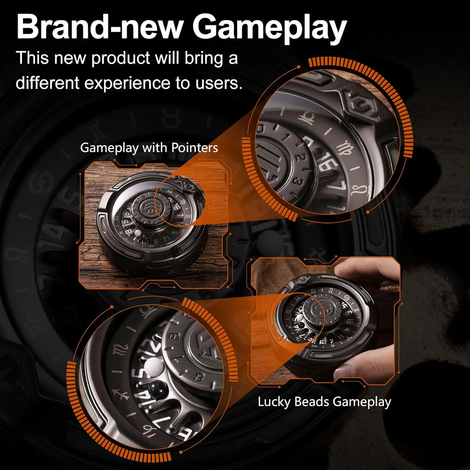 EDC Roulette Luminous Fidget Spinner Choice Difficult Decision Decompression toys Party Portable Entertainment Metal Finger Gyro