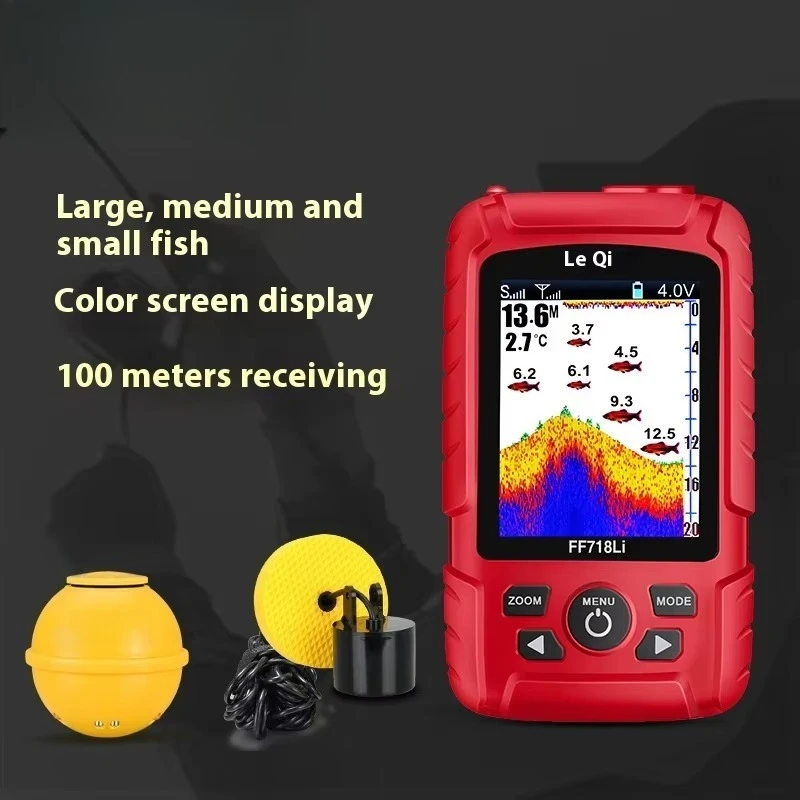 Lure Ultrasonic Wireless Sonar Detection Platform Underwater r Universal 200m for Sea Ice Fishing Plastic Material LED