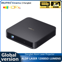 Dangbei ATOM Laser Projector 1080P HD 1200 ISO Lumens Portable for Home Theater 3D ALPD Netflix Google TV Global Version Beamer