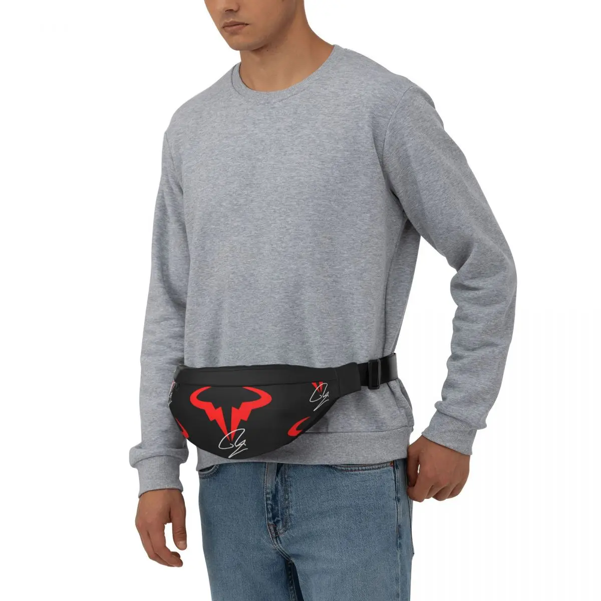 Multifuncional Sling Crossbody Bags, Unisex Waist Pack, Nadal Logo, Short Trip, Peito Pack