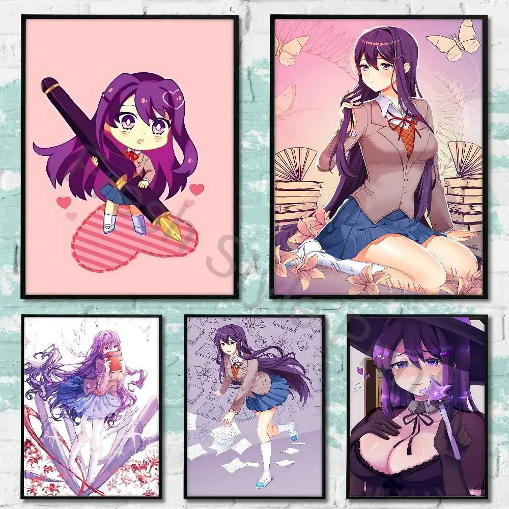 

Cartoon Girl Y-Yuri Poster HD Art Sticky Wall Waterproof Home Living Room Bedroom Bar Aesthetic Decoration