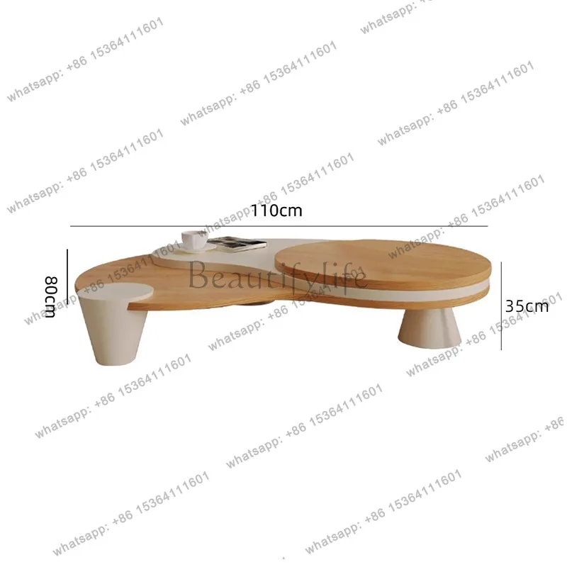 Nordic Classic Coffee Tables Trendy Aesthetic Elegant Design Coffee Tables Modern Rustic Table Basse Salon Furniture For Home