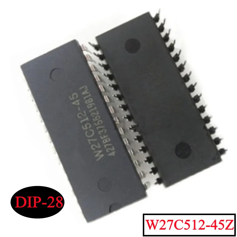 [5pcs]  New W27C512-45 W27C512-45Z DIP-28 in-line DIP-28 integrated circuit memory