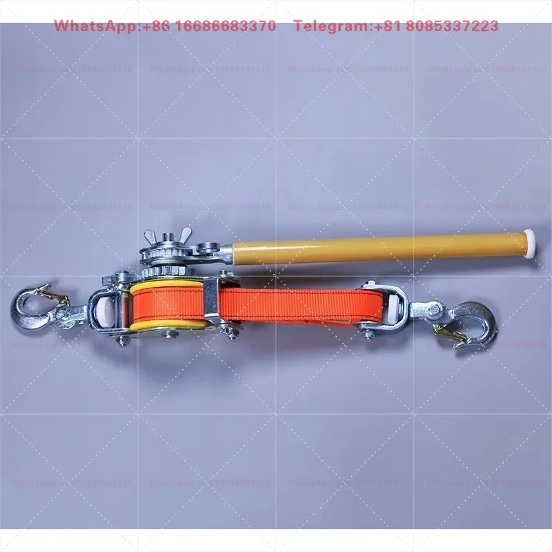 Japanese style manual tensioner for power construction, insulated tightener for cable fixing, insulated cable puller