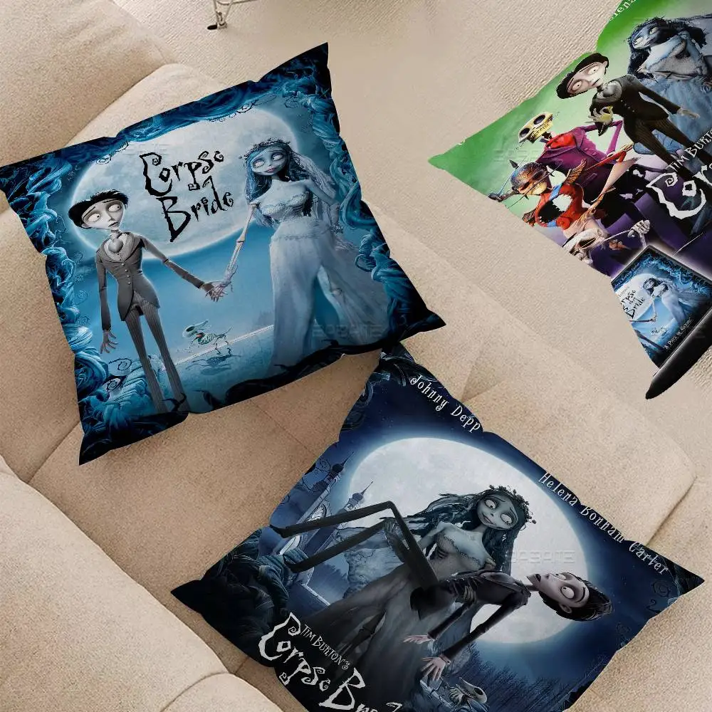 

C-Corpse Bride Personalized Pillow Cover Kids Bedroom Wild Party Decor Pillowcase Kid Birthday Shower Gift